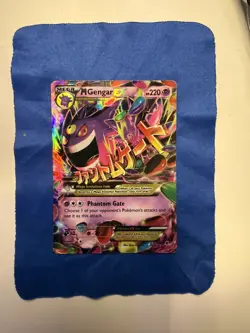 Pokemon TCG XY: Phantom Forces Mega M Gengar EX Holo Card 35/119 DAMAGED - Image 1