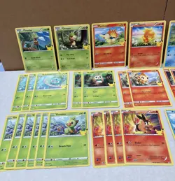 2021 McDonalds 25th Anniversary LOT of 39 Pokemon Card BASE LOT ALL NON HOLOS - Image 2