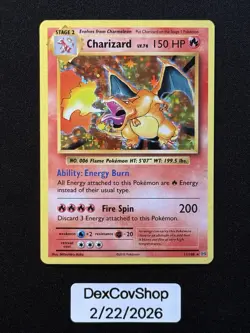 Charizard Holo 11/108 – XY Evolutions – Vintage Artwork – Pokemon Card - LP/NM - Image 1