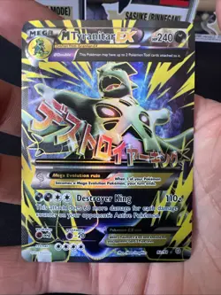 Pokemon TCG M Tyranitar EX Full Art Ultra Rare Holo Card Ancient Origins 92/98 - Image 3