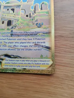 Pokemon Collapsed Stadium 215/196 SWSH Lost Origin Gold Secret Rare Card NM - Image 3
