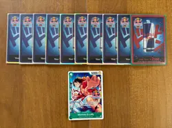 Red Bull Double Don Card Lot and Monkey.D.Luffy Promo Card - Image 1