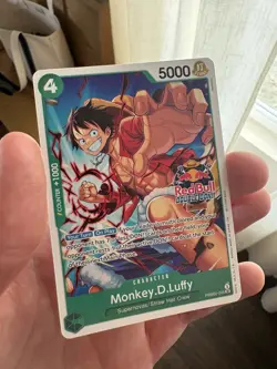 Red Bull Double Don Card Lot and Monkey.D.Luffy Promo Card - Image 2