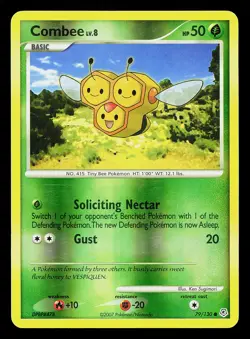 Combee 79/130 Reverse Holo Diamond & Pearl Base Pokemon Card - Image 1