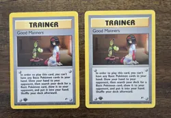 Good Manners #111 1st Edition Gym Heroes LP (SINGLE CARD) - Image 1