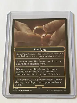 The Ring Tempts You 13 Token MTG LOTR Middle Earth 2023 Mint - 9.0 + Non Foil - Image 1