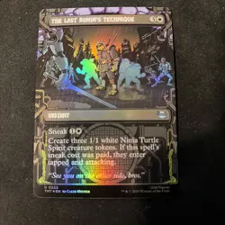 NM Showcase Foil The Last Ronin's Technique, MTG, TMNT, Magic the Gathering, 223 - Image 1