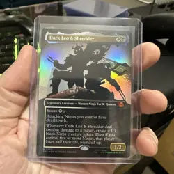 Dark Leo & Shredder (Borderless) Teenage Mutant Ninja Turtles Foil - Image 1