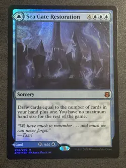 Sea Gate Restoration / Sea Gate, Reborn - Foil - Zendikar - MTG - Image 1