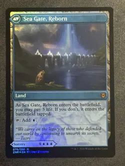 Sea Gate Restoration / Sea Gate, Reborn - Foil - Zendikar - MTG - Image 2
