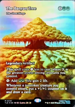 The Banyan Tree "Borderless FOIL* - TLE - NM - Magic The Gathering - MTG - Image 1