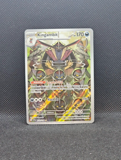 Kingambit 220/198 Pokemon Scarlet & Violet Illustration Rare Full Art Holo NM - Image 1