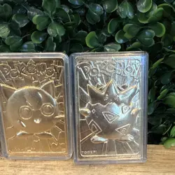 1999 Pokemon 23K Gold-Plated Burger King Nintendo Pikachu Jigglypuff Togepi - Image 4