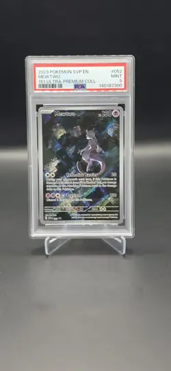 2023 POKEMON SVP EN-SV BLACK STAR PROMO 151 ULTRA-PREM COLL #052 MEWTWO PSA 9 - Image 1