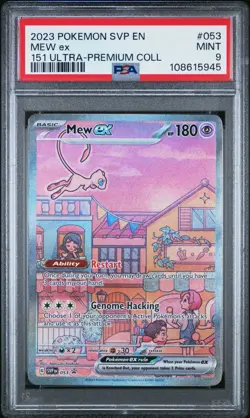 2023 POKEMON EN-SV BLACK STAR PROMO 151 ULTRA-PREMIUM COLL #053 MEW EX PSA 9 #45 - Image 1