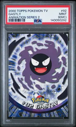 2000 Pokemon Topps TV Animation Series 2 Gastly #92 PSA 9 - (140050292) - Image 1