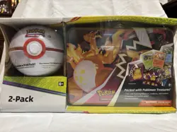 Pokemon Treasure Chest Tin Poke Ball Booster Collectors Edition Sealed Box 2021 - Image 1