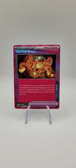 Pokemon TCG: Survival Brace 164/167 Twilight Masquerade Ace Spec Trainer NM - Image 1