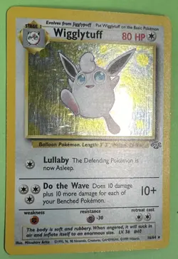1999 POKEMON Wigglytuff 16/64 Jungle Holo NO PLAY NEAR MINT - Image 2