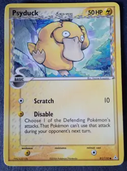 Pokemon - Psyduck 81/110 Delta Species - EX Holon Phantoms - Vintage 2006 - LP - Image 1
