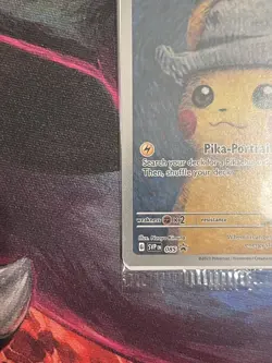 SEALED 2023 Pokemon Van Gogh Pikachu Grey Felt Hat. Super Clean - Mint - Image 3
