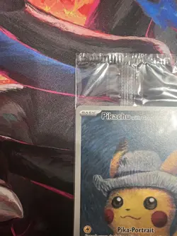 SEALED 2023 Pokemon Van Gogh Pikachu Grey Felt Hat. Super Clean - Mint - Image 4