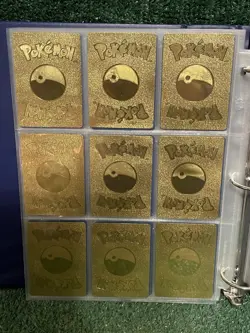 Pokemon Gold Foil Display Art Shining Charizard & More. Lot Of 18. Fast Ship! - Image 2