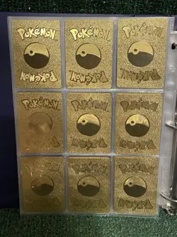 Pokemon Gold Foil Display Art Shining Charizard & More. Lot Of 18. Fast Ship! - Image 4