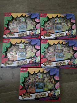 NEW SEALED 5 x Pokemon Ascended Heroes First Partners Deluxe Pin Collection - Image 1