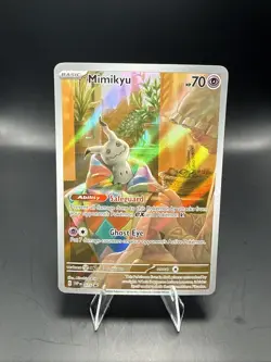 Pokemon Mimikyu 075 Illustration Rare Holo Black Star Promo SVP - Image 1
