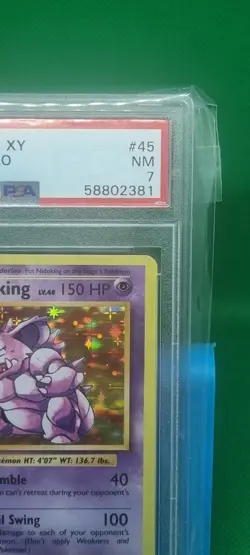 PSA 7 2016 Pokemon Nidoking Holo 45/108 XY Evolutions NEAR MINT GRADED TCG SLAB - Image 4