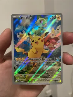 Pokemon Center Exclusive Pikachu #27 Paldea Evolved Stamped Black Star - Image 1