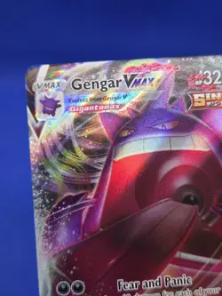 Pokemon SWSH08 Fusion Strike Gengar VMAX 157/264 Ultra Rare NM - Image 3