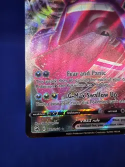 Pokemon SWSH08 Fusion Strike Gengar VMAX 157/264 Ultra Rare NM - Image 5