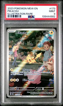 PSA 9 Pikachu 173/165 - Illustration Rare 151 Pokemon TCG - MINT - Image 1