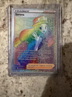 Serena (Secret) 207/195 Pokemon Sword & Shield - Silver Tempest Holo Rainbow - Image 1