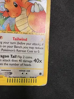 Dragonite 9/165 Holo Rare - Pokemon Expedition - Vintage E-Reader DMG - Image 4