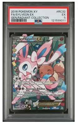 2016 POKEMON XY FA/SYLVEON EX #RC32 GEN RADIANT COLLECTION PSA 5. - Image 1