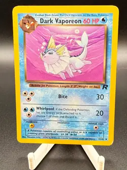 Pokemon TCG Dark Vaporeon Team Rocket 45/82 Regular MP Vintage - Image 1