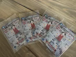 Bandai One Piece CCG US Voyage Monkey D. Luffy Leader Promo 4 Card Lot - Image 1