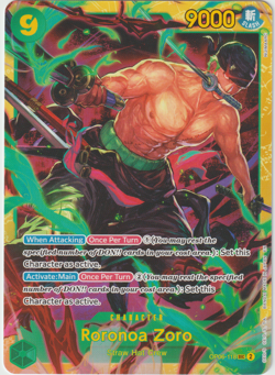 Roronoa Zoro OP06-118 Secret Rare (Learn Together) - Image 1