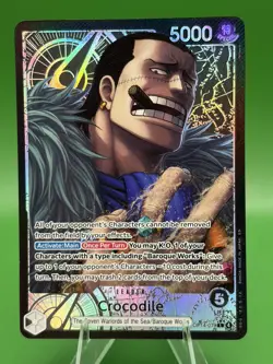 One Piece TCG Crocodile Alt Art Leader OP14-079 The Azure Sea’s Seven English - Image 1