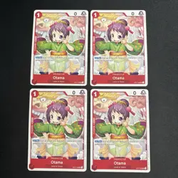 4x Otama OP01-006 - One Piece TCG English - Uncommon UC Playset Near-Mint NM - Image 1