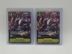 2x One Piece: OP14-104 Gecko Moria SR Alt Art NM Very Clean - Image 1