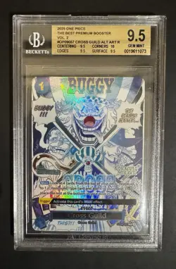 One Piece | Cross Guild | OP09-057 | PRB02 | Alt Art (R) | BGS 9.5 GEM MINT - Image 1