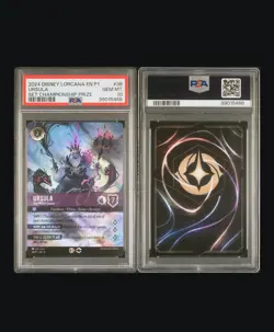 PSA 10 Ursula Sea Witch Queen Disney Lorcana Set Championship 38/P1 - Image 3