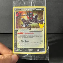 Greninja Gold Star SWSH144 Celebrations Black Star Promo Card Sealed SWIRL - Image 1