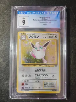 Chumlee Collection CGC 9 MINT Wigglytuff Japanese Jungle 40 Holo Pokemon Card - Image 1