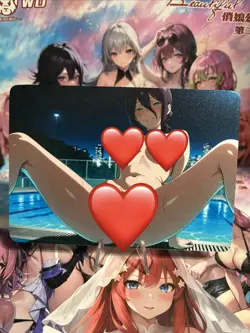 Non-Holo Beautiful Waifu Card Goddess Story CCG Anime Waifu Double Sided - Image 2