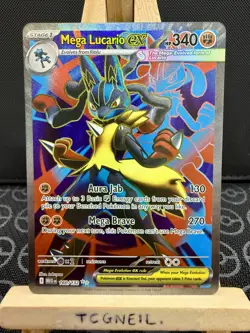 Mega Lucario Ex 160/132 - Pokemon TCG Mega Evolution Card - Ultra Rare - EN/NM - Image 1